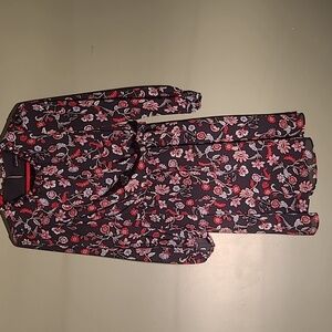 Banana Republic Size 4 Fall Midi Dress With Flowers